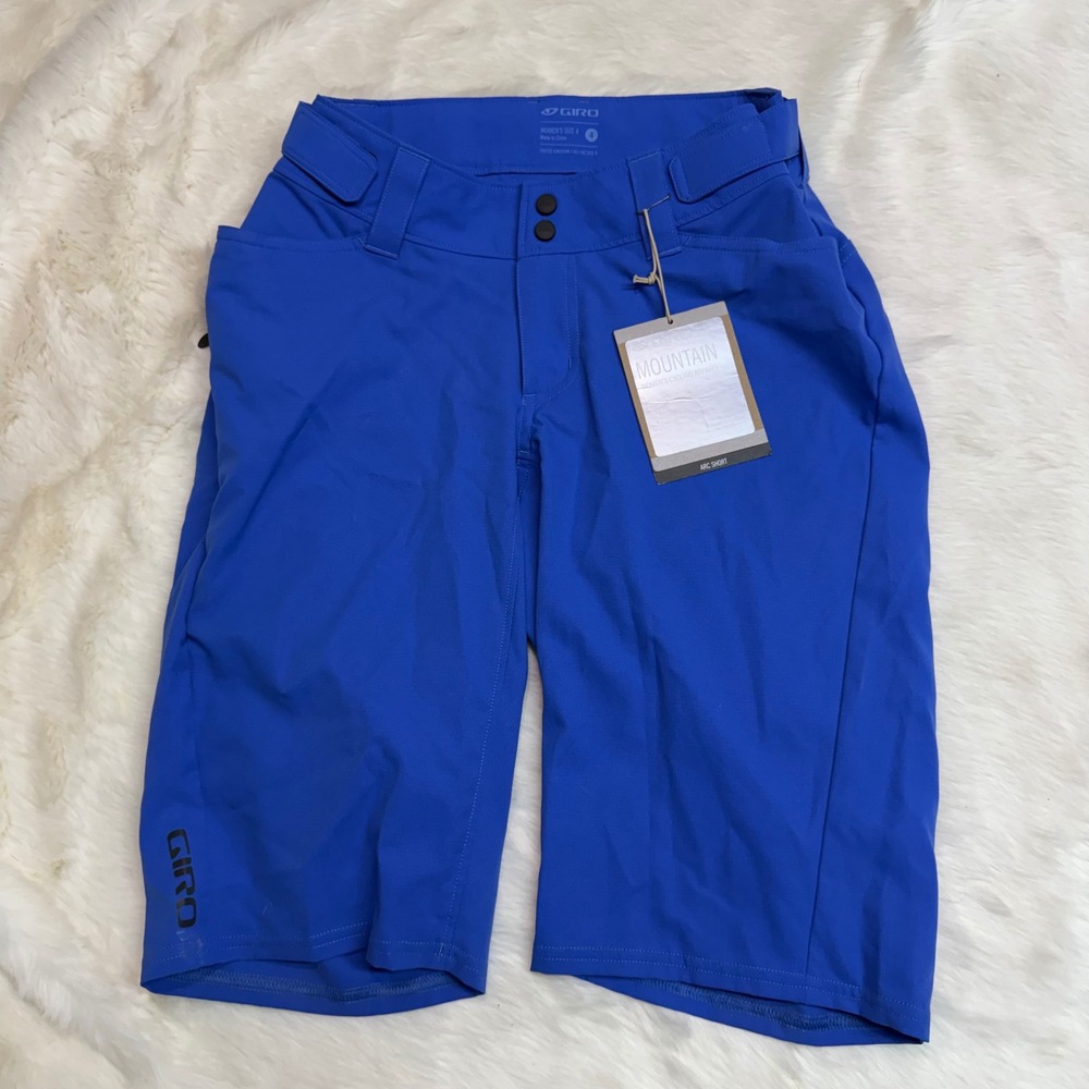 Giro Arc Cycling Shorts Womens 4 Electric Purple Mountain Bike MTB Ripstop
